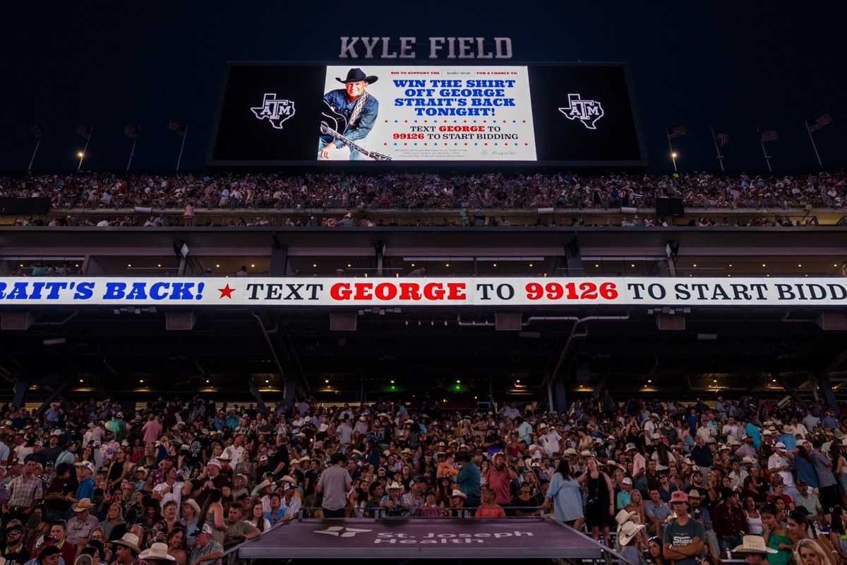 IMAG screen and ribbon board - TEXT GEORGE TO 99126